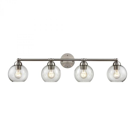 Thomas Astoria 4-Light Bath Bar in Brushed Nickel CN280412